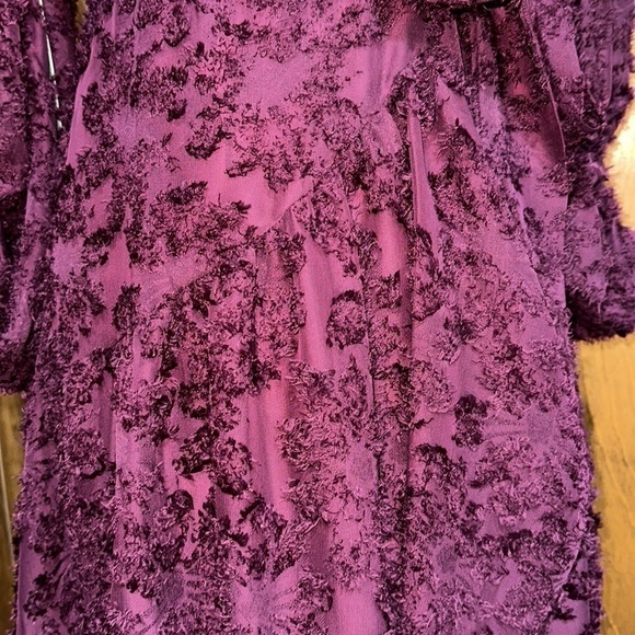 Hutch x Anthropologie Rosa Floral Wrap Maxi Dress Wine Size XS Petite - NWT - Picture 7 of 13